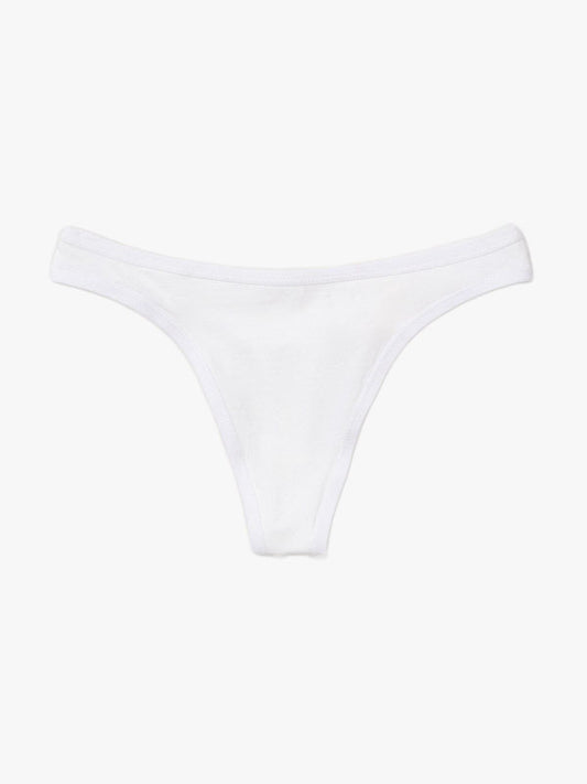 organic cotton thong - white