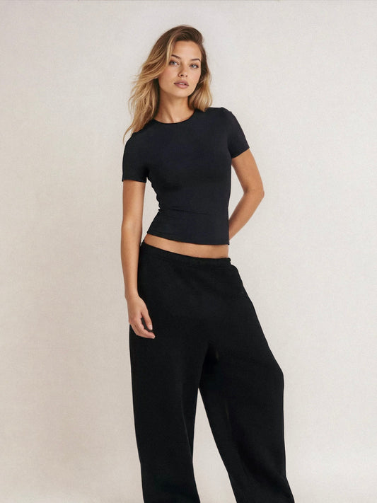 organic cotton t-shirt - black