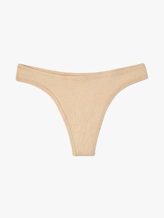 organic cotton thong - beige