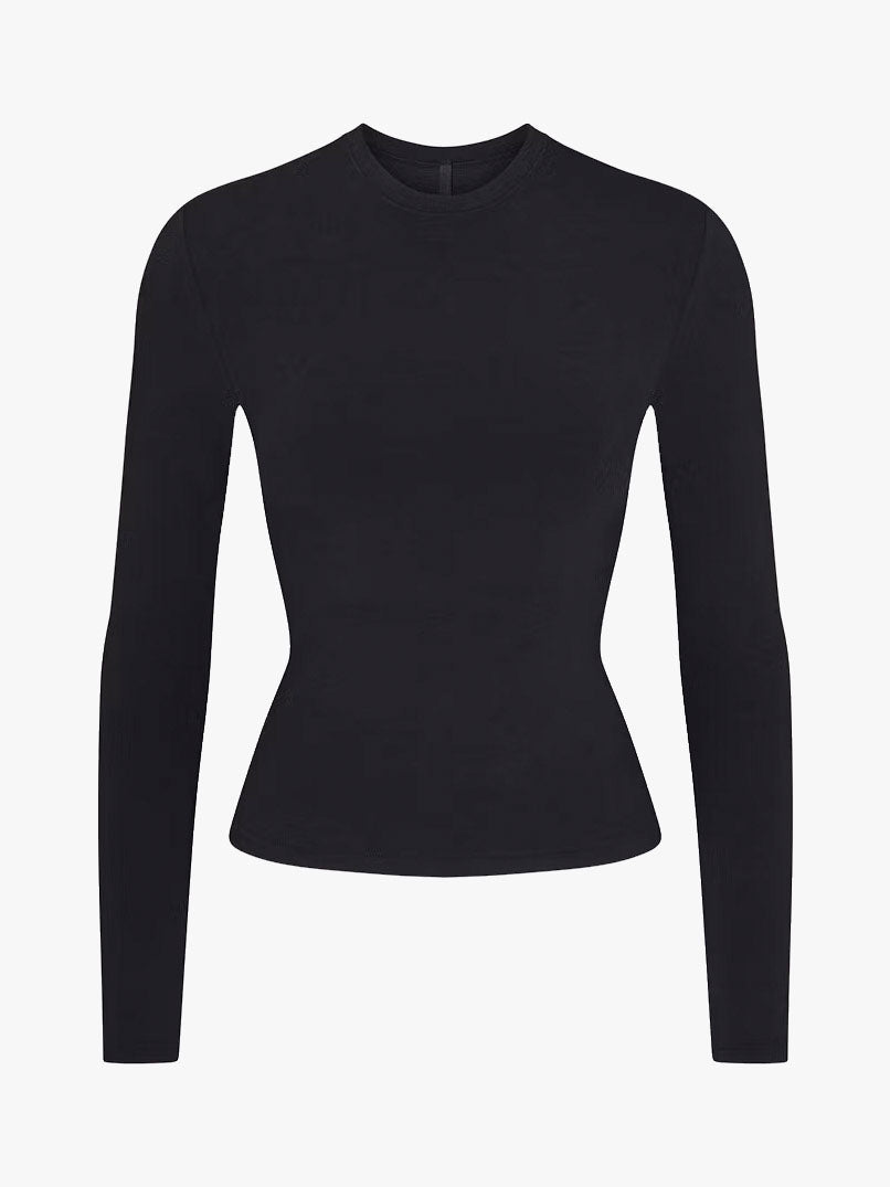 organic cotton long sleeve t-shirt - black